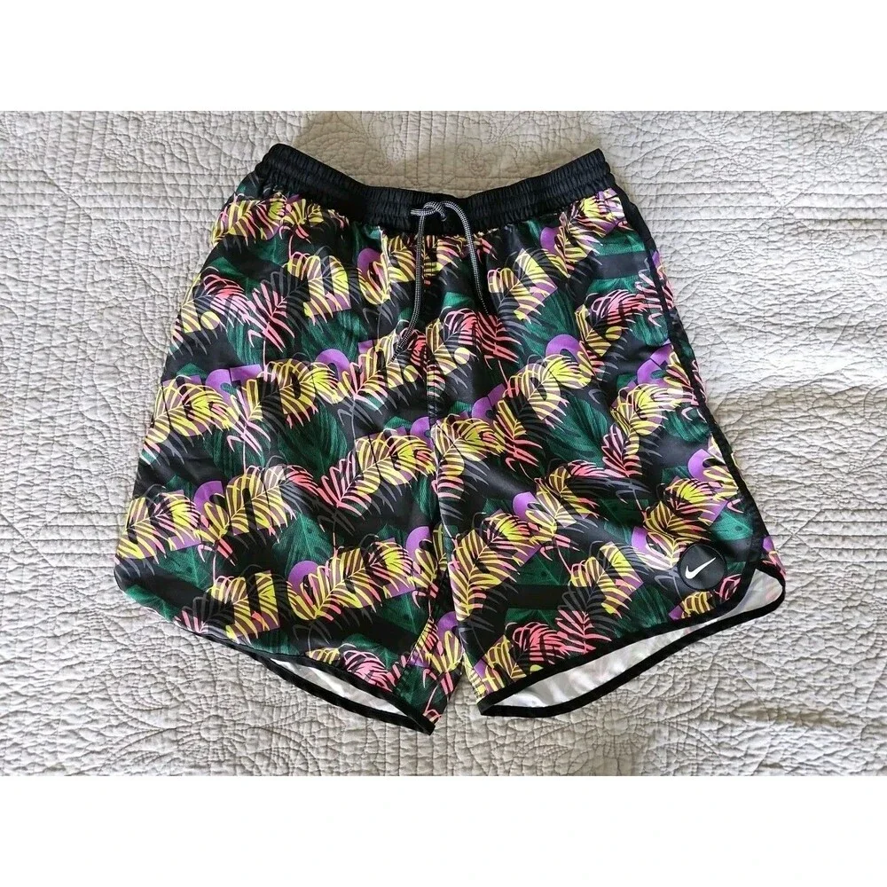 Nike Men's Just Do It Palm Printed Swim Trunks Xl 9